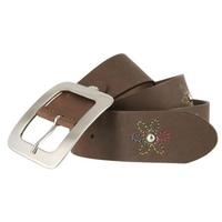 belts 2522/38女士腰带皮革材质花朵装饰皮带 38mm宽度 美国直邮正品 DarkBrown 40