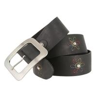 belts 女士腰带皮革材质花卉装饰皮带 concho 美国直邮正品 Black 40