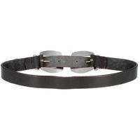 belts女士双扣腰带皮革材质休闲时尚皮带 38mm宽度 美国直邮正品 Black Small(30-32)