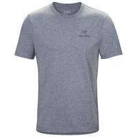 始祖鸟(ARC’TERYX)男士短袖夏季新款棉质舒适休闲圆领透气T恤上衣24026 Masset Heather L(适合胸围110cm)