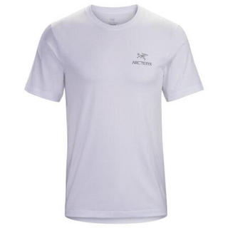 始祖鸟（ARC’TERYX）男士短袖夏季新款棉质舒适休闲圆领透气T恤上衣24026 White M(适合胸围102cm)