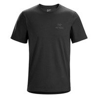 始祖鸟(ARC’TERYX)男士短袖夏季新款棉质舒适休闲圆领透气T恤上衣24026 Black II XXL(适合胸围128cm)