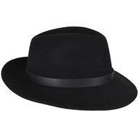 Bailey of Hollywood男士羊毛礼帽防水性稳定性强皮质帽带优雅气质 Black XL