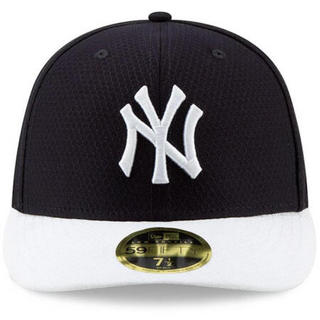 MLB男女棒球帽New York Yankees蓝白拼色训练帽遮阳帽运动帽弯檐3280006 single 7 1/4(适合头围57.7cm)