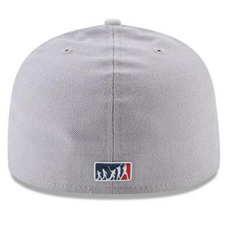 MLB男女棒球帽New York Yankees平檐灰色遮阳帽运动帽2850418 single 6 7/8(适合头围54.9cm)