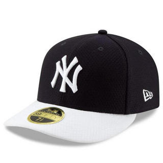 MLB男女棒球帽New York Yankees蓝白拼色训练帽遮阳帽运动帽弯檐3280006 single 7 1/4(适合头围57.7cm)