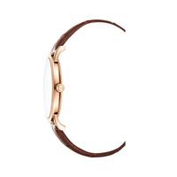 Kenneth Cole New York男士石英手表皮质表带优雅时尚44mm表盘防水30m Brown os