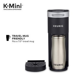 Keurig 咖啡冲泡机 K-Mini咖啡机 小巧迷你咖啡机 精致家用 节能简约 90秒自动关闭 黑色