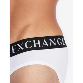 阿玛尼（ARMANI EXCHANGE）男士带标志时尚简约三角内裤956003-CC282 White M（32-34）