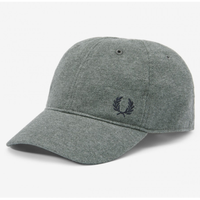 Fred Perry佛莱德派瑞帽子棒球帽休闲绣标遮阳帽英伦经典HW3650 Mid Grey Marl One Size