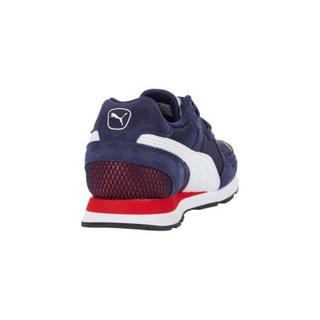 彪马（PUMA）男士低帮系带网眼绒面革设计透气休闲舒适时尚户外气质运动鞋9246445 Peacoat/White/H R Red 8.5/41码