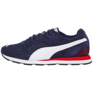 彪马（PUMA）男士低帮系带网眼绒面革设计透气休闲舒适时尚户外气质运动鞋9246445 Peacoat/White/H R Red 8.5/41码