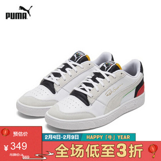 PUMA彪马官方 新款男女同款情侣休闲鞋 RALPH SAMPSON 374749 白-黑色-鲜红色-01 37