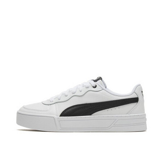 PUMA 彪马 官方 新款女子厚底休闲鞋 PUMA SKYE 374764 白-黑色 02 38.5