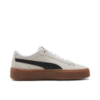 PUMA 彪马 官方 新款女子厚底休闲鞋松糕鞋 SMASH PLATFORM 373037 白-黑色-树胶色-07 36