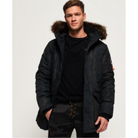 superdry极度干燥男士夹克外套连帽羽绒服服时尚保暖上衣1020202000199 Microfibre Camo XXL