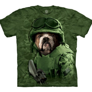 The Mountain男女T恤3d夏季短袖圆领动物图案美国直邮103217 绿色 2XL
