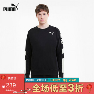 PUMA彪马官方 新款男子圆领套头卫衣 MODERN 585178 黑色 01 XXL