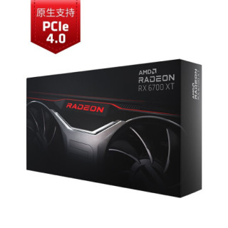 AMD RADEON RX 6700 XT台式机显卡 7nm AMD RDNA2架构 12GB GDDR6游戏电竞吃鸡显卡