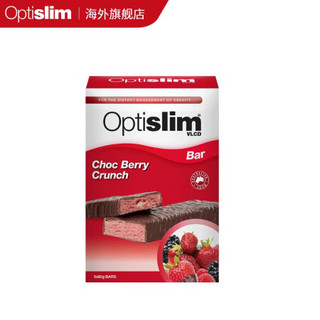 OptiSlim澳洲进口代餐蛋白棒饼干瘦身饱腹减肥零食 缤纷莓果味代餐棒12盒装