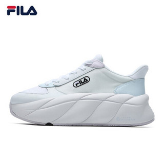 FILA 斐乐官方 GELATO雪糕鞋女 2021夏季新款运动鞋休闲增高鞋 斐乐白/云雾灰-WG 36.5