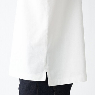 无印良品 MUJI 男式 棉天竺编织 短袖POLO衫  ABE04A1S 白色 XL