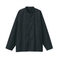 無印良品 MUJI 無印良品 Labo 男女通用 粗棉线 水洗牛津 双面夹克 黑色 L-XL