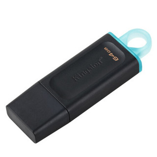 Kingston 金士顿 DTX USB 3.2 U盘 黑色 64GB USB+苹果转接头