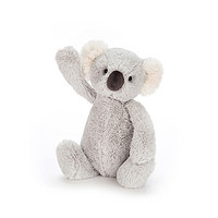 jELLYCAT 邦尼兔 害羞系列 BAS3KA 害羞树袋熊毛绒玩具 浅灰色 31cm