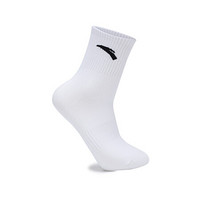 安踏 男袜子 男士运动袜 船袜子 短袜子三双装 99837301 白、灰、黑色-5