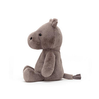 jELLYCAT 邦尼兔 超柔软系列 NIM3H 尼巴斯河马毛绒玩具 紫褐色 24cm