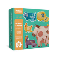 mideer 弥鹿 大块拼图 农场款 31片