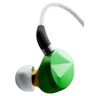 七赫兹 i-88 入耳式挂耳式动圈有线耳机 荧光绿