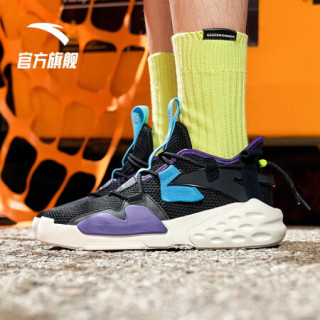 安踏官方旗舰男鞋霸道新系列男鞋2020新鞋休闲板鞋运动鞋男高帮贴纸运动鞋黑 3 9 5 男43 报价价格评测怎么样 什么值得买