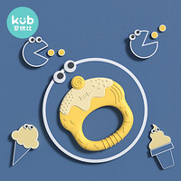 可优比（KUB）冰激凌牙胶磨牙棒婴儿 0-6-12个月咬咬玩具球硅胶可水煮-芒果奶酪