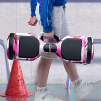 儿童智能双轮电动平衡车代步平行车两轮扭扭车学生男女体感车 单机白色