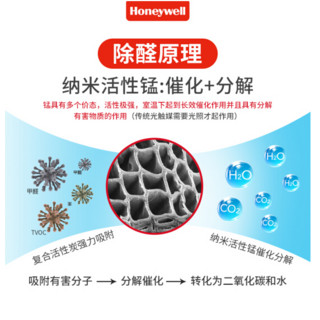 Honeywell 活性炭除甲醛新装修房去味去甲醛新车吸甲醛清除剂神器 纳米活性锰+复合活性炭双效除醛