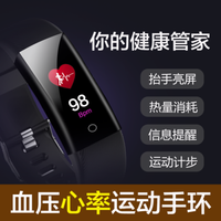 适用智能手环血压心率运动手环男女计步手环手表 YH神秘紫(大彩屏多功能深度防水版) 官方标配+充电头+礼包+现金红包