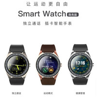 适用蓝牙可通话智能手环多功能运动手表接打电话可插卡男士智能手表 灰色
