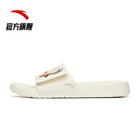 ANTA安踏史努比联名2021春季新款运动凉鞋拖鞋男软底轻便休闲时尚官方旗舰网店 象牙白/油彩黄/大红-4 6.5/男(39)