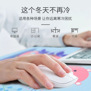 适用发热桌垫加热鼠标垫超大暖桌垫办公室桌面加热垫学生写字台电热板 (60*36cm)也要加油鸭