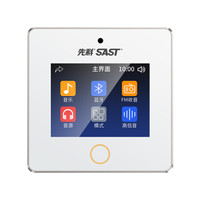 先科家庭吸顶喇叭背景音乐套装智能主机无线蓝牙音响控制器系统吊顶天花音箱家居用唱歌听音乐 A1主机+2个6寸全频吸顶