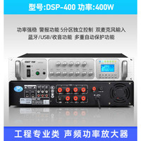 先科 定压功放机大功率专业分区音响功放校园广播背景音乐蓝牙公放 DSP-400 400W