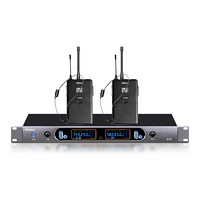 Shinco 新科 无线会议话筒麦克风一拖二U段手持耳麦头戴式舞台演出主持家用K歌防啸叫U15 双手持话筒 套餐一