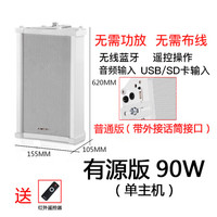 先科(SAST) 户外防水蓝牙音柱商用壁挂式音箱公共广播校园门店喇叭有源音响室外扩音器 90W有源蓝牙版单主机老款