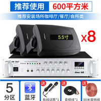 SAST/先科 3D环绕重低音 壁挂音响+500瓦功放 8个5.5寸音响+500瓦功放