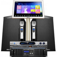 新科（Shinco） DS-12 专业ktv舞台音响套装户外演出婚庆会议室客厅家用卡拉ok点歌机设备 12吋音箱效果器套装+19寸2T点歌机