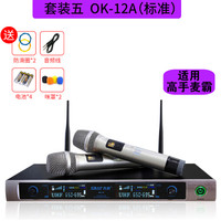 先科OK-67无线话筒一拖二家用唱歌 KTV专用K歌功放机音响卡拉OK话筒 会议室舞台手持专业u段调 高手麦霸标准版 官方标配
