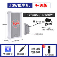 先科(SAST)户外无线蓝牙防水音柱室外挂墙音箱超市壁挂式音响商场公共广播店铺门店头餐厅背景音乐喇叭 淋水版50W主箱(升级版)