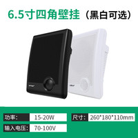先科A6吸顶广播吊顶壁挂喇叭同轴吊球防水户外音柱天花音箱嵌入式定压公共广播商场店铺背景音乐餐厅音响 A2平面壁挂(黑白可选)
